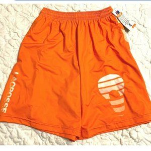FIT 2 WIN Mens Lacrosse Shorts NWT Orange MSRP $45